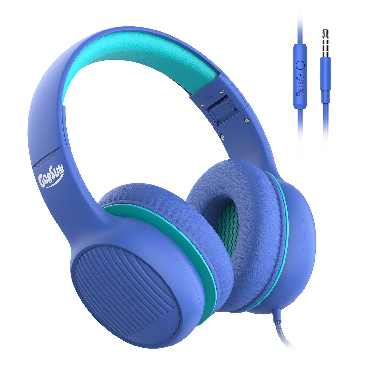 GORSUN A66 3.5mm Wired Earphones 85 94dB Volume Limit Over-ear Headset Children Foldable Headphone GORSUN A66 3.5mm Wired Earphones 85 94dB Volume Limit Over-ear Headset Children Foldable Headphone